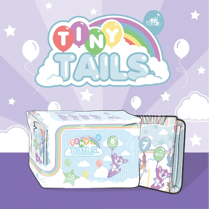 TinyTails | Pack - 10 Diapers / Large / Not Scented