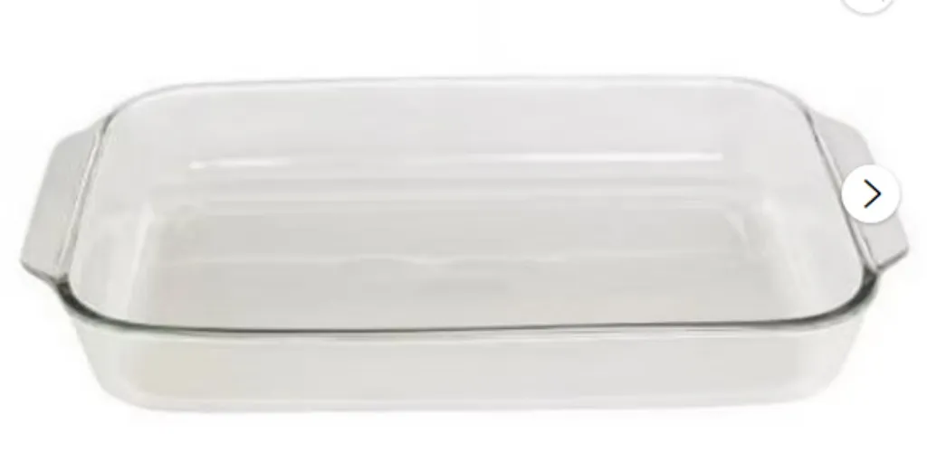 ❥ Anchor Hocking Oven Basics Tempered Clear Glass Rectangular Baking 5 Quart Dish