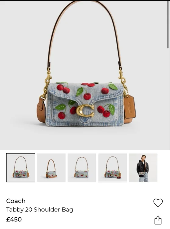 Coach cherry bag