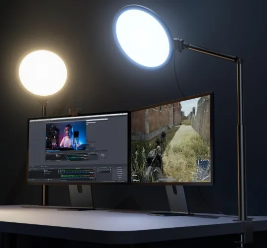 Ring Light for Desk with Clamp