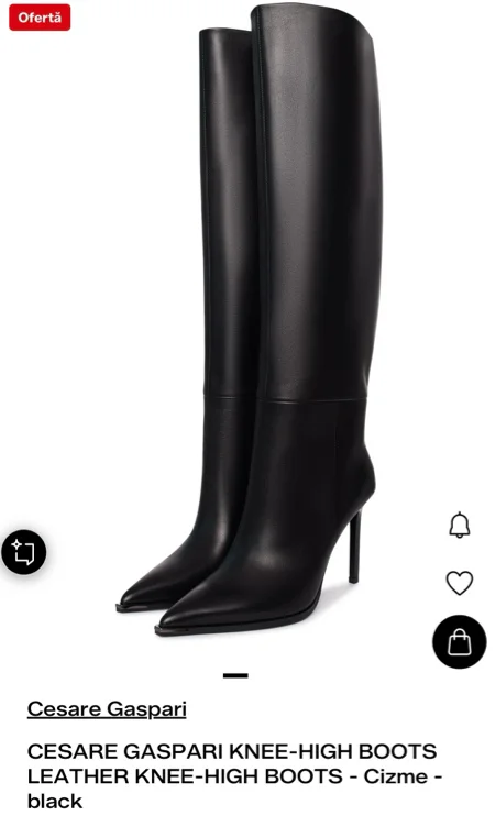 Cesare Gaspari knee high boots