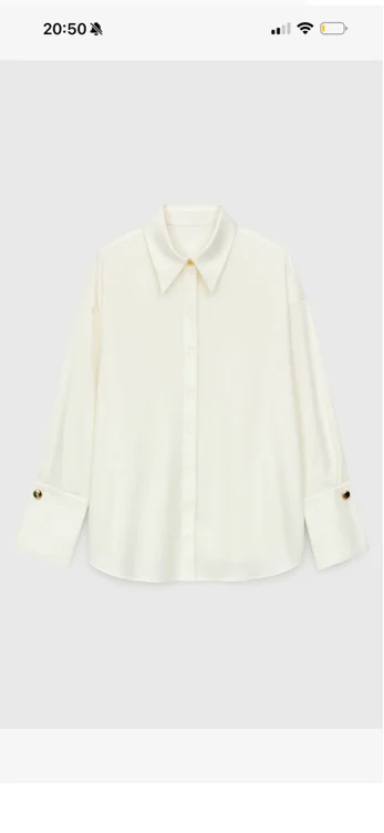 White Shirt with gold accessories