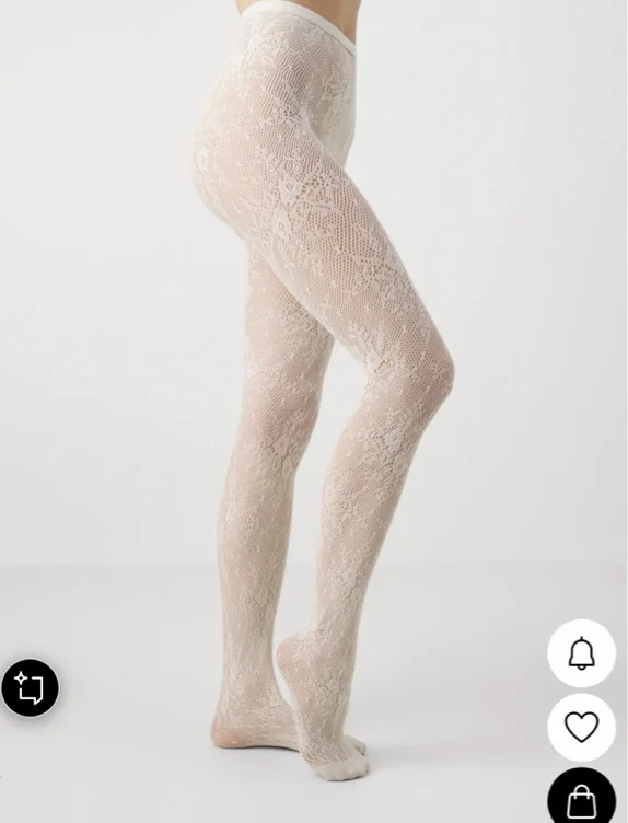 White Lace Pantyhose