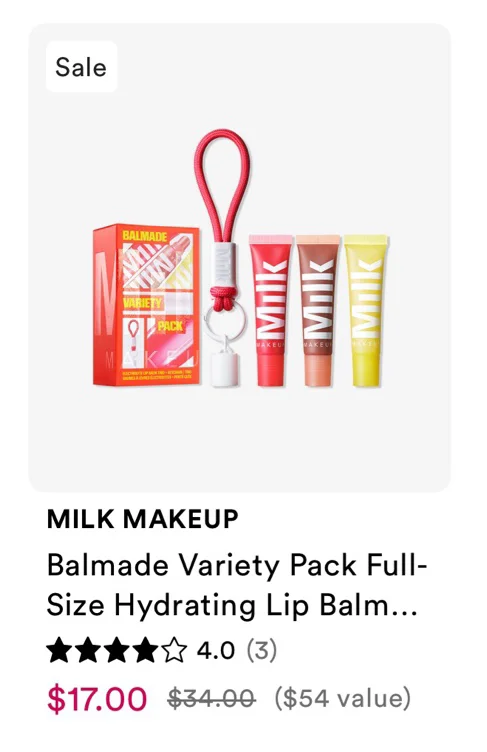 Milk Cosmetics Make Up Lip Hydration Kit 