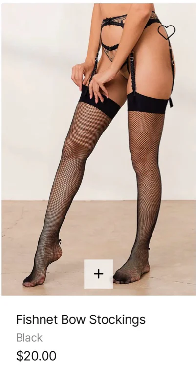 LOUNGE - Fish net bow stockings