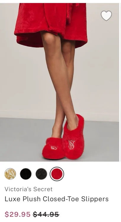 Victoria Secret Luxe Plush Slippers