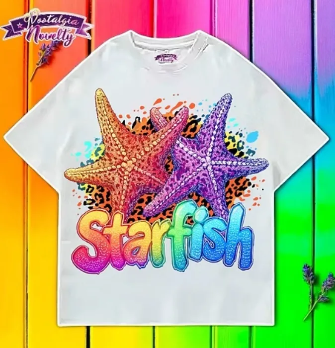 Rainbow Starfish Graphic Tee
