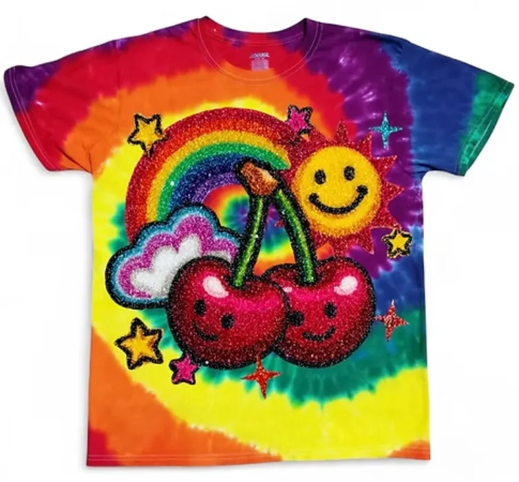Tie Dye Rainbow Smiley T-Shirt 
