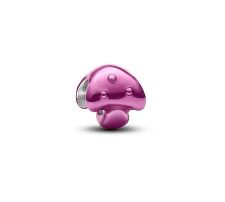 Mini Pink Mushroom Pandora Bracelet Charm 