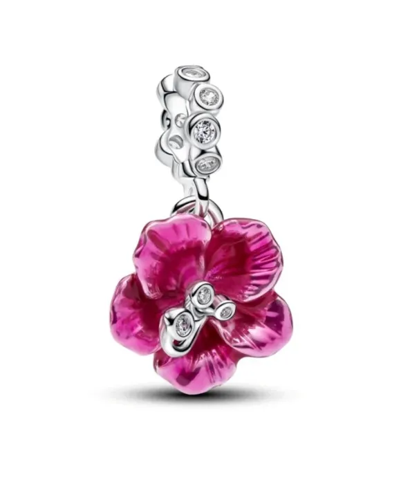 Hibiscus Pandora Bracelet Charm 