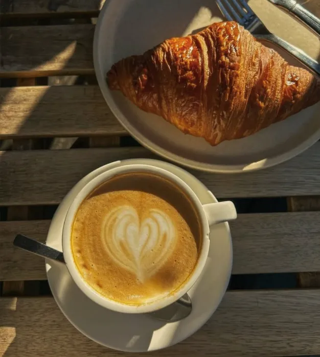 Coffee and Croissant 