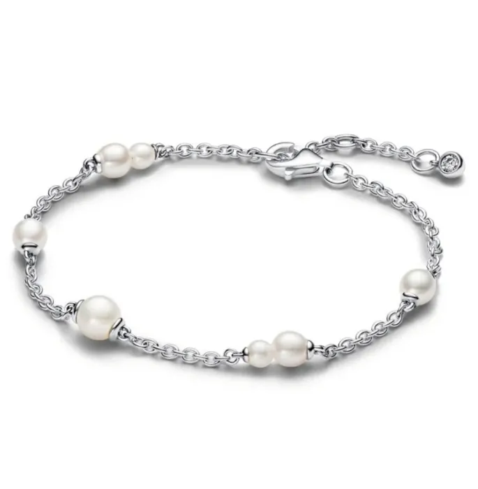 Silver Pearl Bracelet 