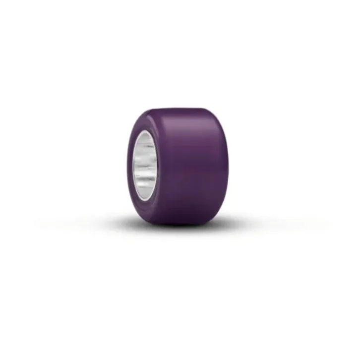 Dark Purple Glass Pandora Bracelet Charm 