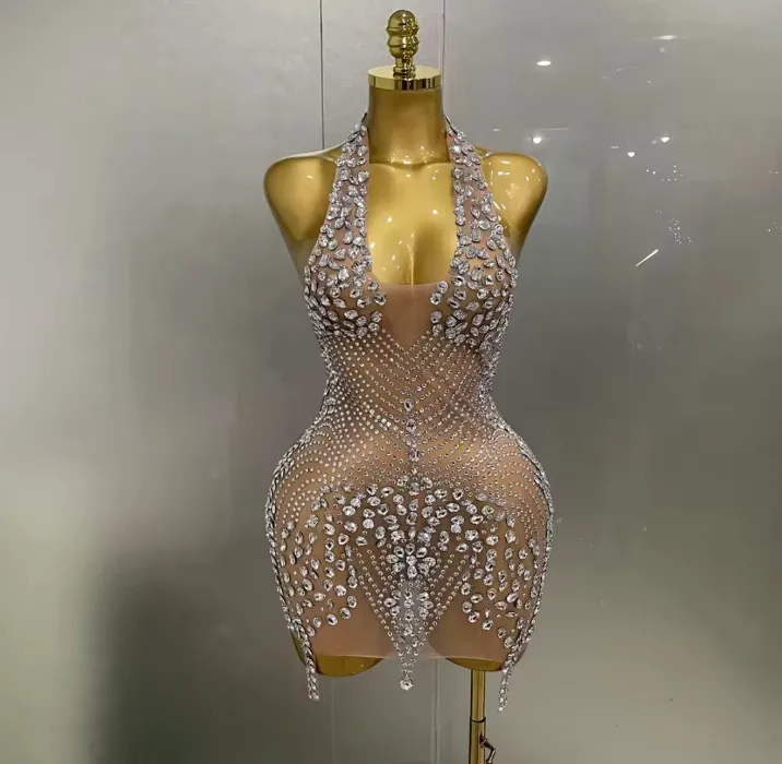 Transparent Diamond Dress