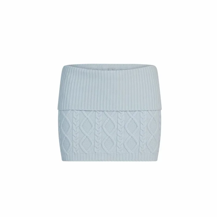 SKIMS CABLE KNIT MINI SKIRT