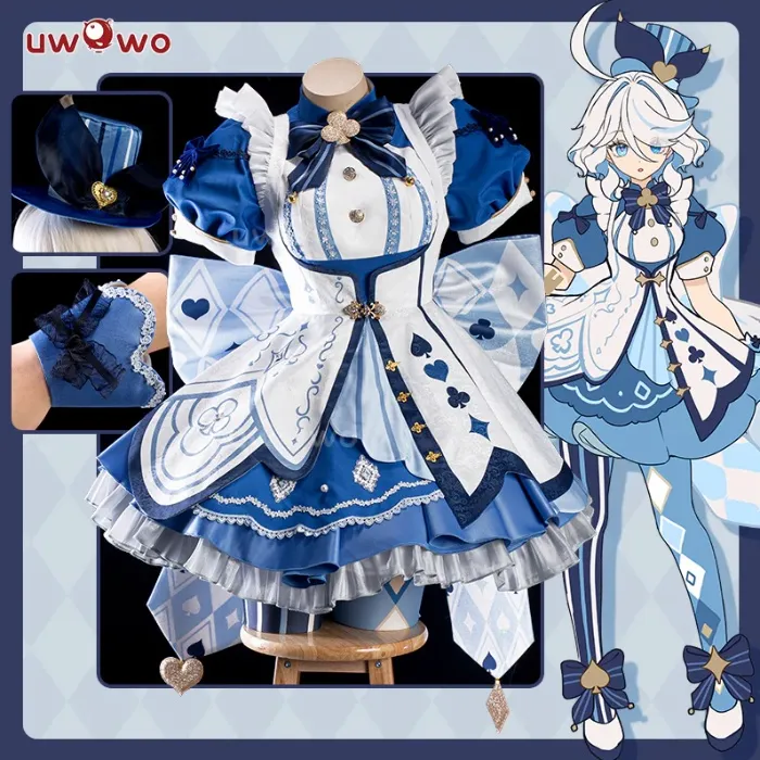 [Last batch]【Special Discount】S-3XL Uwowo Genshin Impact Fanart Furina Wonderland Cosplay Costume | INSTOCK-S