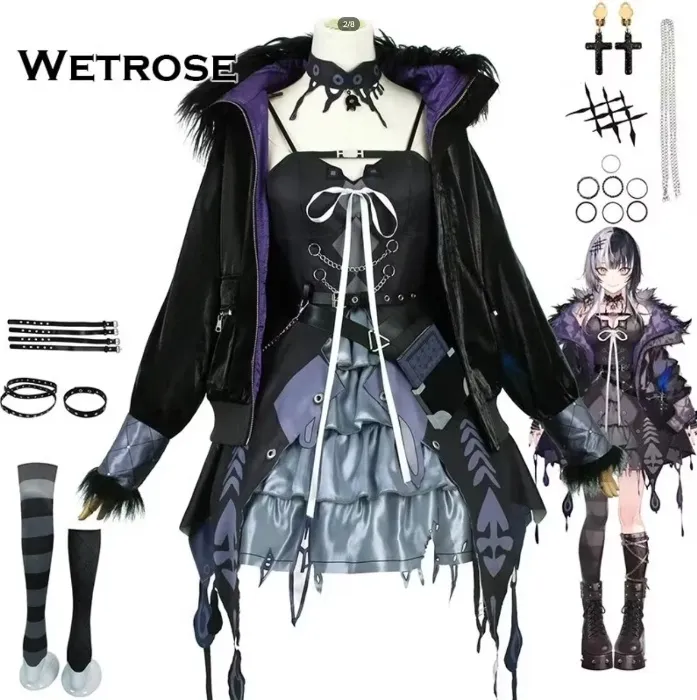 [Wetrose] In Stock Shiori Novella Hololive EN Cosplay Costume Shiori Novyera Wig Full Set