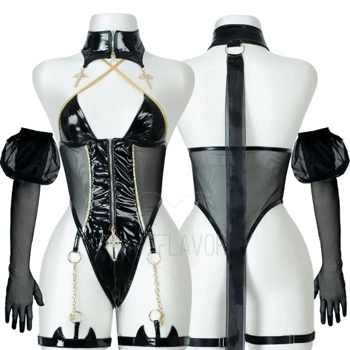 Gold Drip Nun Chain Bodysuit