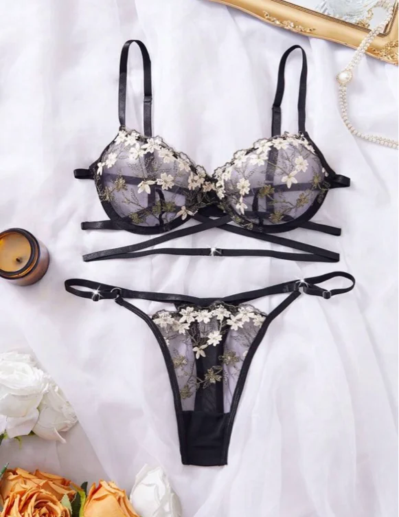 Floral lingerie
