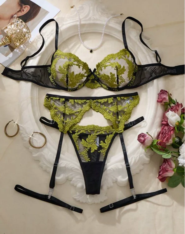 Floral lingerie