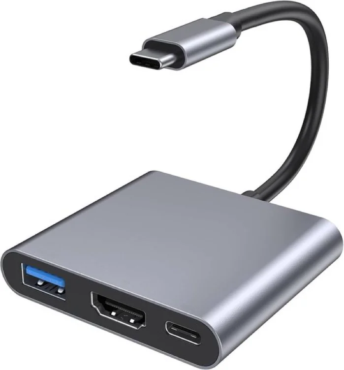 USB-C naar HDMI Adapter 4K@60Hz, USB-C Multiport Adapter met 100W PD en USB 3.1, Geschikt voor iPhone 17/16/15, MacBook Pro/Air, iPad Pro, Samsung en Google Pixel, voor TV, Monitor en Projector