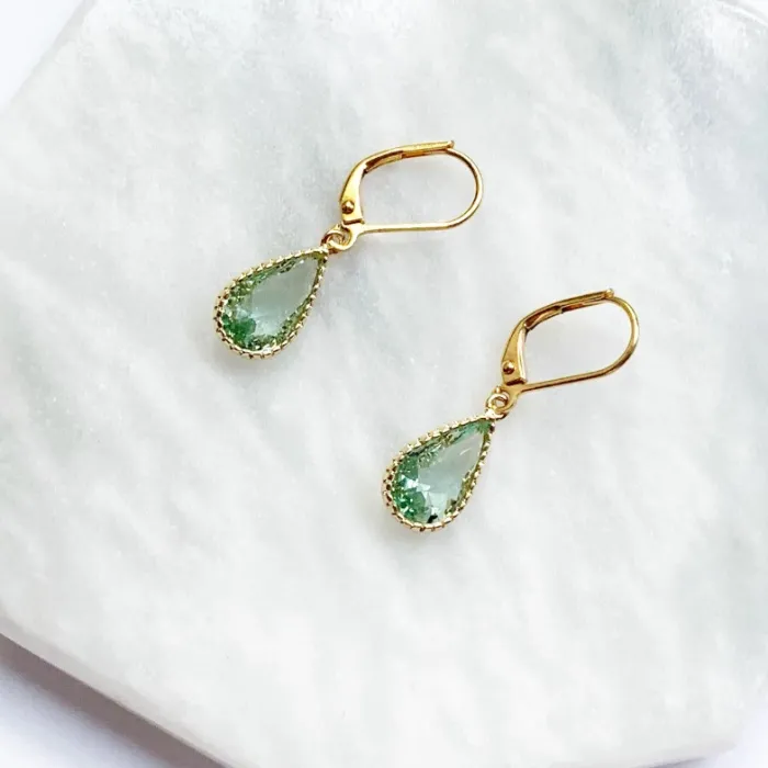 Gold Local Peridot Earrings