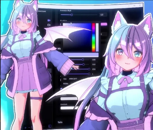 3D Customizable Model! by pastell_vtuber (@pastell_vtuber)