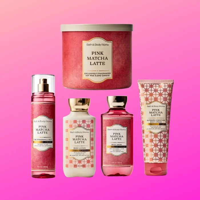 Bath & Body Works - Pink Matcha Latte Set