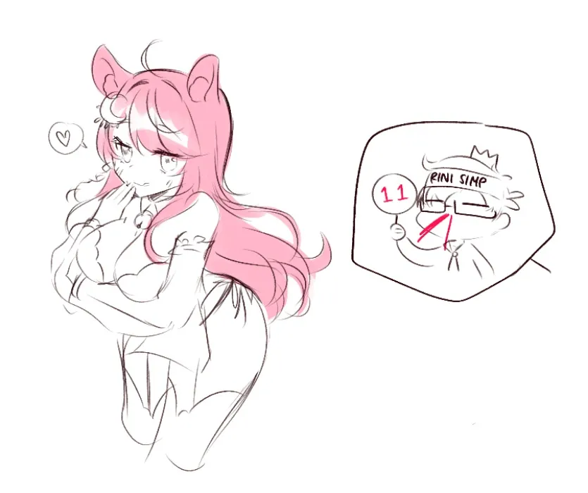 ⋆˙‧₊☽ NSFW Rini Art
