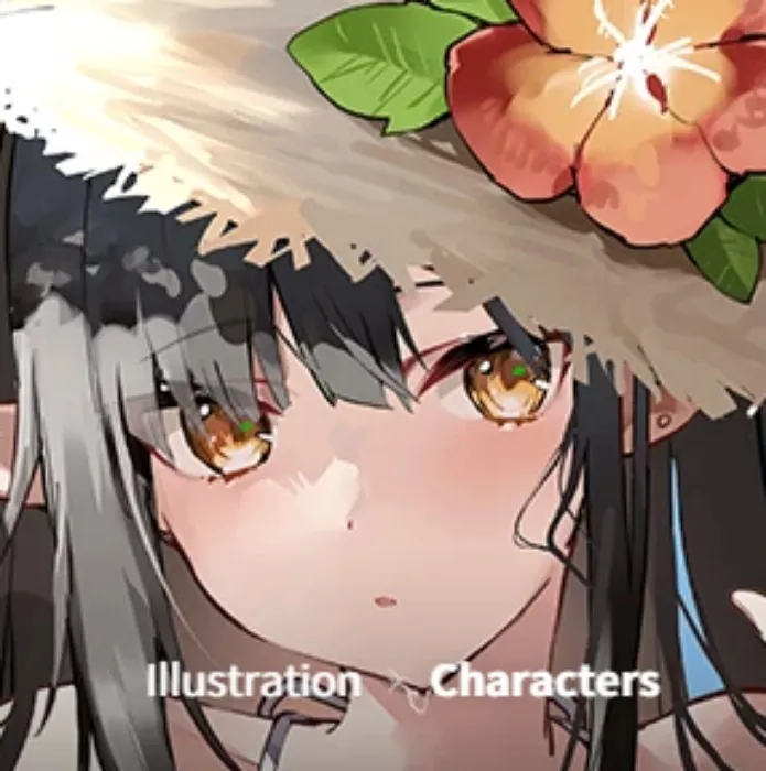 Illustrating Eye-Catching Female Characters by Emphasizing Their Features