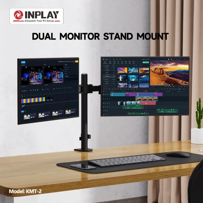 Inplay KMT-2 Dual Arm Monitor Stand Monitor Mount Adjustable