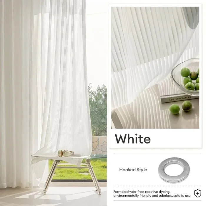 UUOO Sheer Curtain for Window Bedroom Vertical Blinds Screens