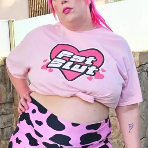 Fat Slut Unisex T-shirt - Plus Size Graphic Tee