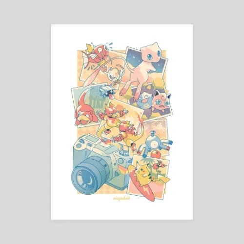 Pokemon Snap Print by Miyaulait 