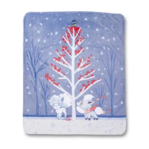 Pokémon Winter Woodland Fleece Throw Blanket