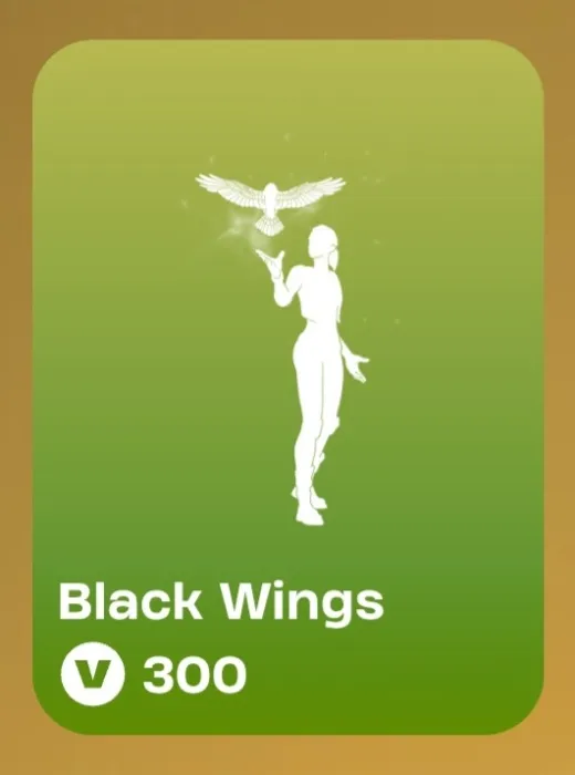 Black Wings Emote 