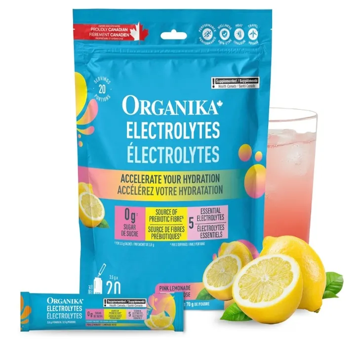 Organika Electrolytes Powder Pink Lemonade