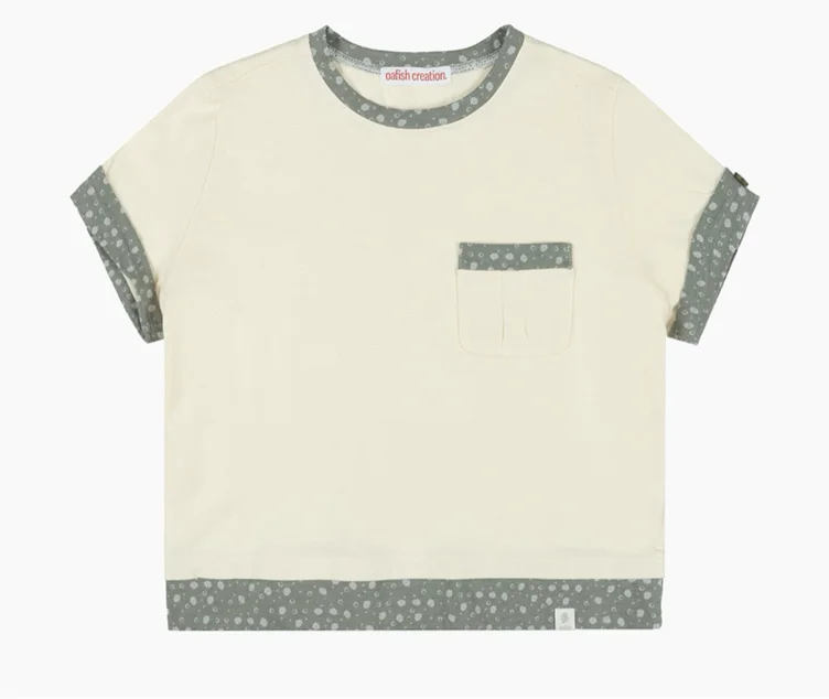 Oafish Logo Layered T-shirts, Light Yellow