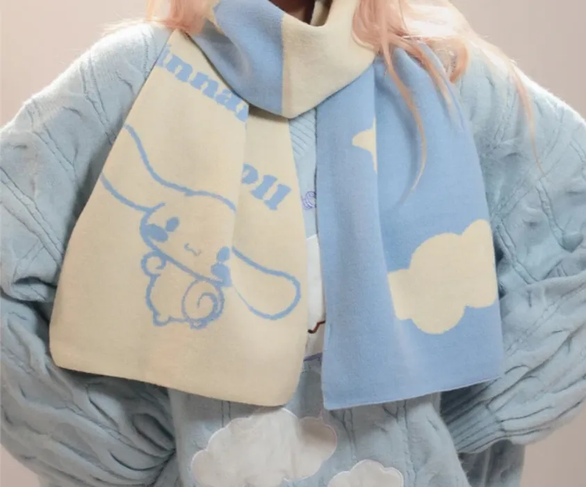 Sanrio Cinnamoroll Knit Scarf