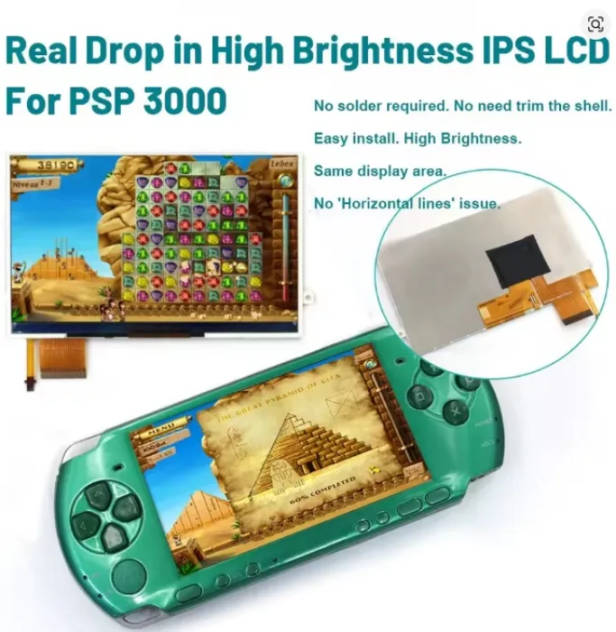 IPS Screen Replacement for PSP 3000