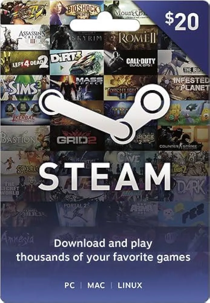 Steam Gift Card (20)