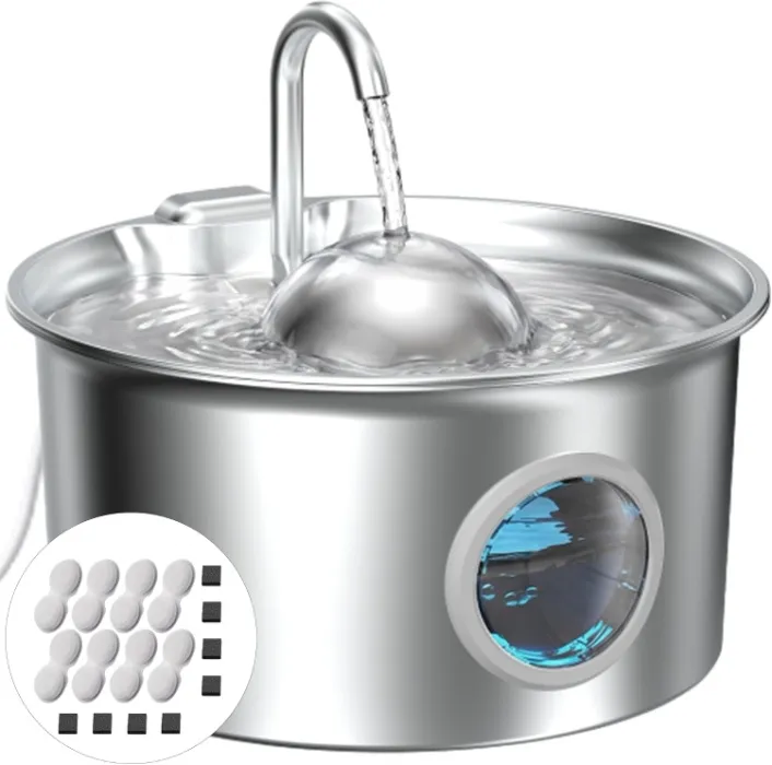 Pet Water Fountain Stainless Steel for Milo~