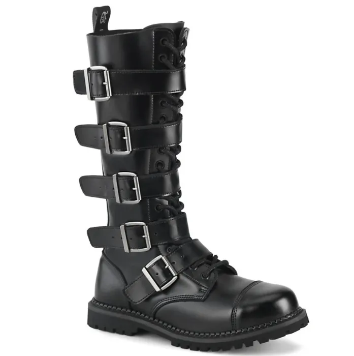 Riot-18BK | Black Leather / 11