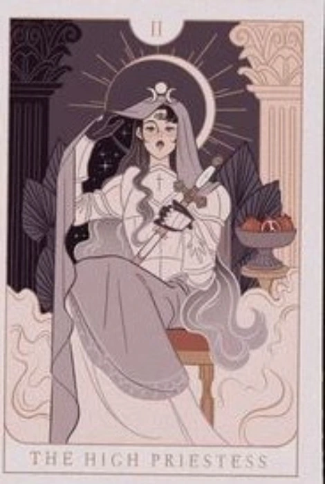 4x6 Print - the Knight's Tarot: The High Priestess