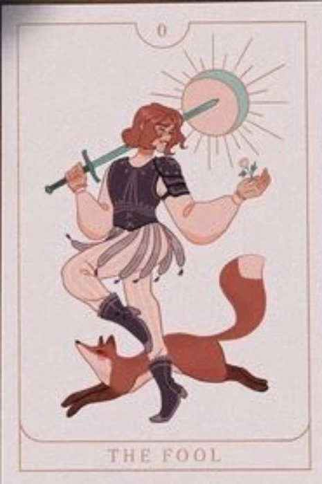 4x6 Print - the Knight's Tarot: The Fool
