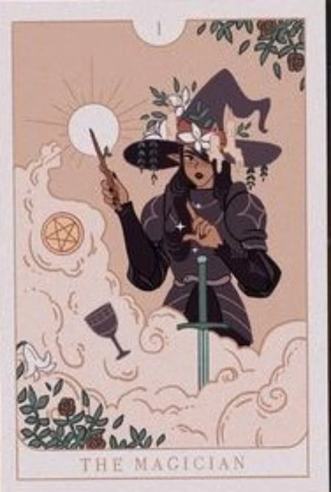 4x6 Print - the Knight's Tarot: The Magician