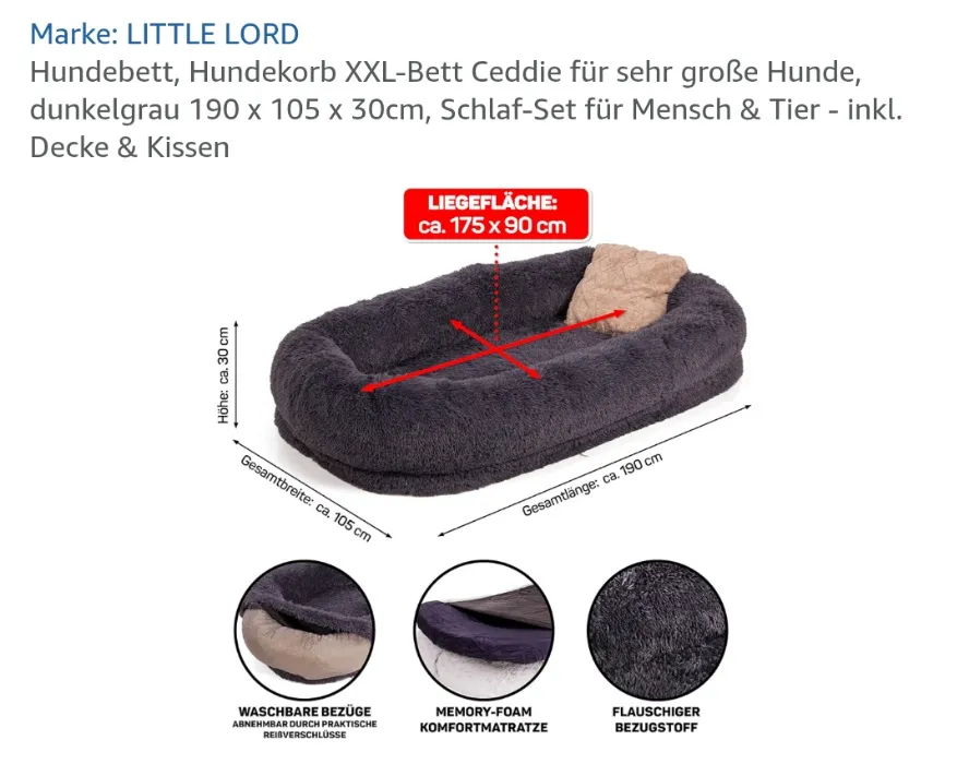 Humansized Dogbed! 