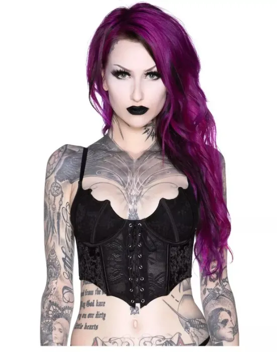KILLSTAR Bat Lace Bustier 