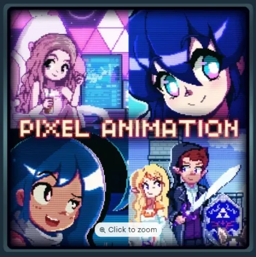Retro Pixel Art Animation, Custom Icon Commission, 64px and 128px Artworks, Personalized Game Sprites