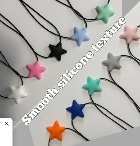 Simple smooth texture star Chewelry pendant